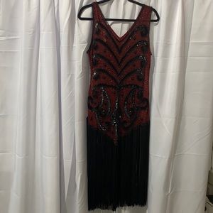 Beaded flapper dress